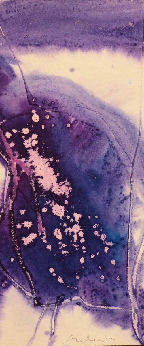 The Purple Abstract, 21x29 cm ESA4 by Frederic Belaubre