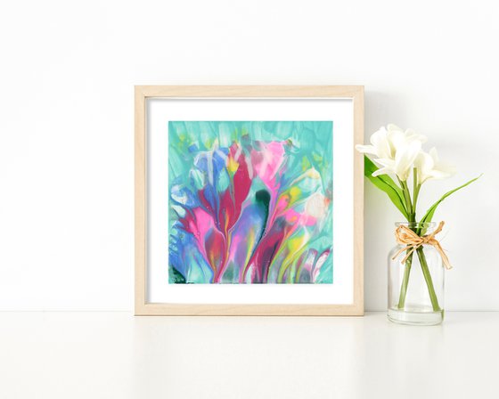 Flowering Euphoria 36 - Floral Abstract Painting by Kathy Morton Stanion