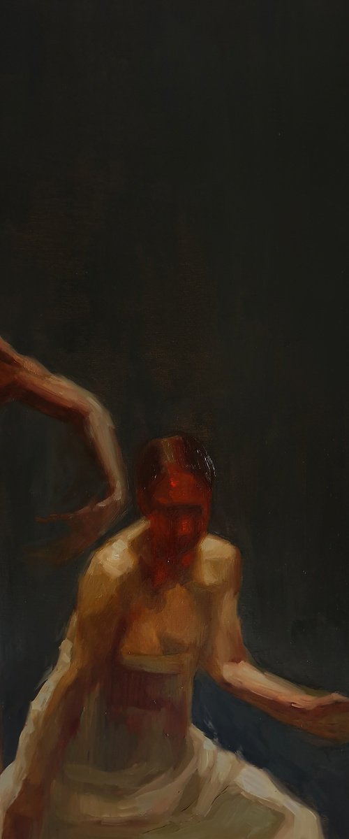 "Inner Dance" Quiet emotional dance, art done by Yana Sagan