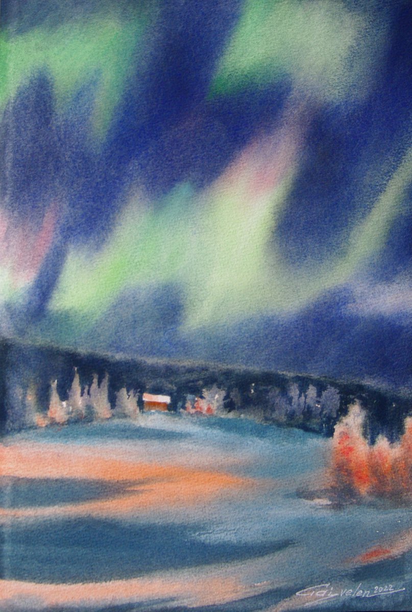 Amazing Aurora Borealis by Elena Gaivoronskaia