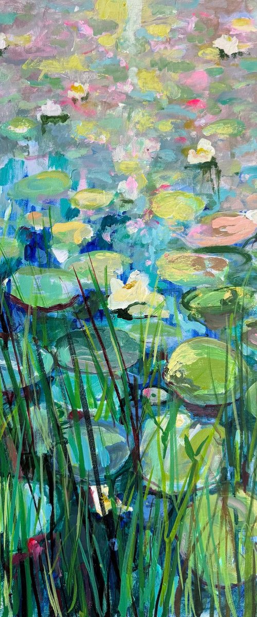 Summer Lilly Pond 3 by Ayse McGowan