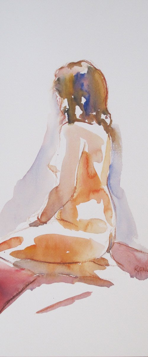 female nude kneeling by Rory O’Neill