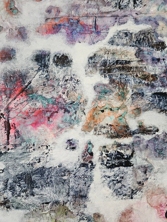 Interwoven Field Abstract Painting