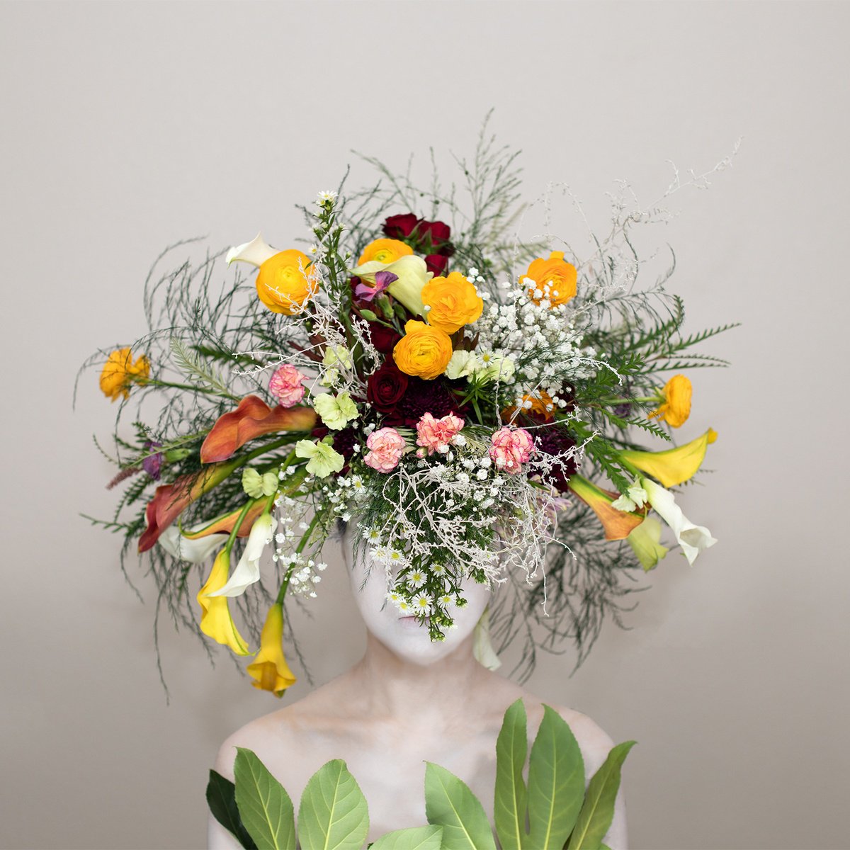 Surrealistic Portrait Photograph By Ziesook You, 20 X 20", Scent Of Austin 03022024, Original Artwork