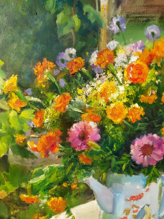 Flowers in the village