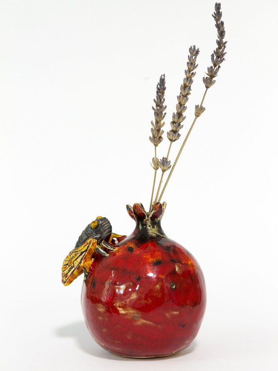 Cicada and pomegranate