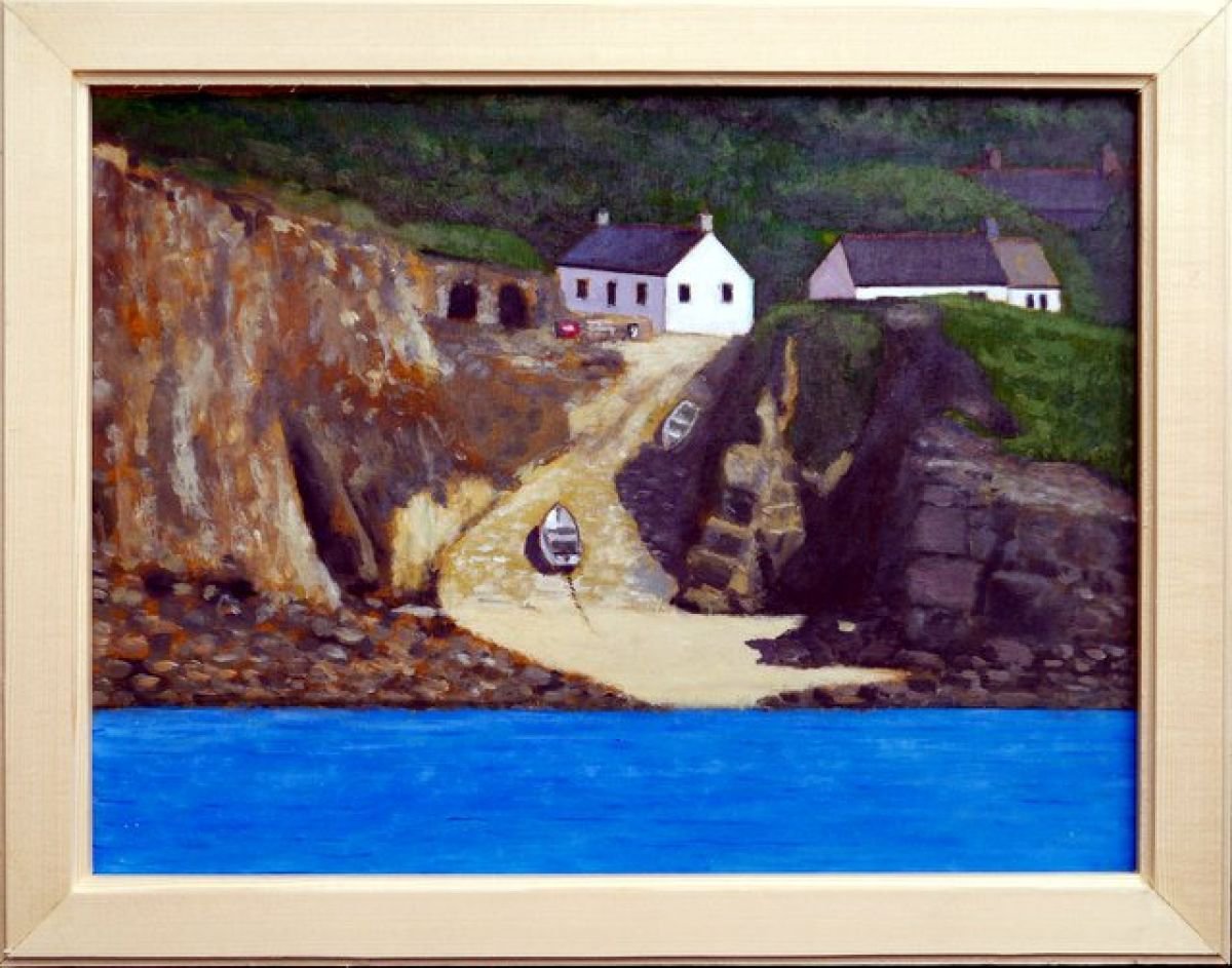 Porthgwara from the sea. by Tim Treagust