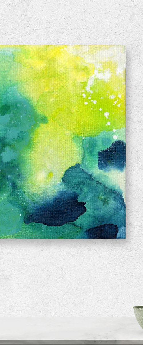 Magical Tranquility -  Minimal Abstract Painting  by Kathy Morton Stanion by Kathy Morton Stanion