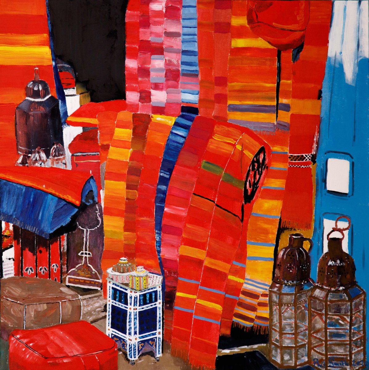  Colours Of Morocco By Phil Smith, 26 X 26, Artwork For Sale On Artfinder