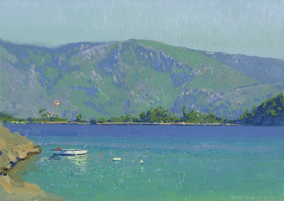 Boat in the Blue Lagoon