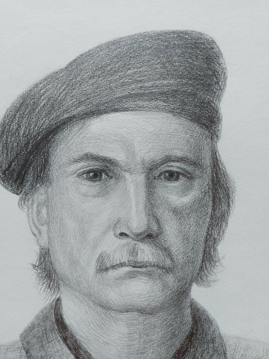 Portrait of a man. Academic drawing. by Tatiana Popova