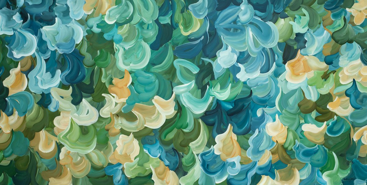 Sapphire Dreams By Amber Gittins, 71 X 35, Artwork For Sale On Artfinder