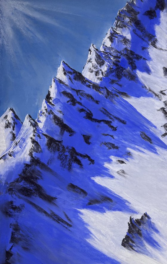 Sunny day in the Alps mountians