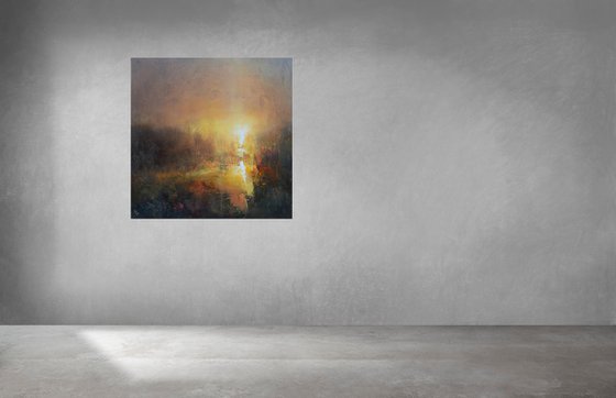 " Hazy Sunrise " SPECIAL PRICE / W 80 x H 80 cm