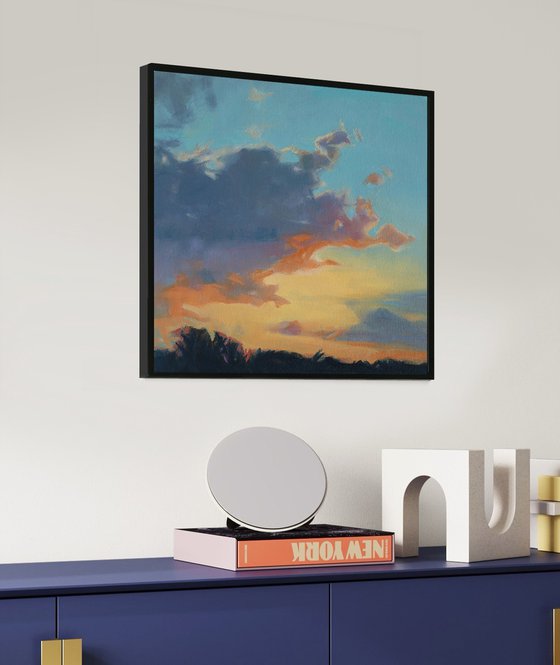 Sunset, Framed