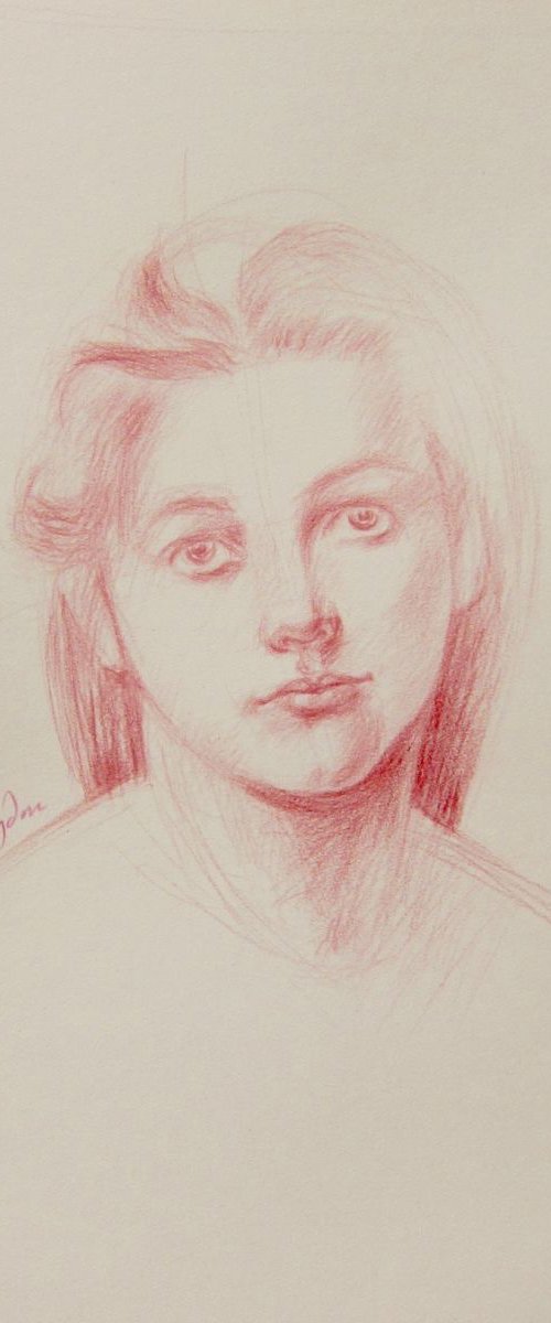 Giovane volto femminile by Jacopo Dei Mori