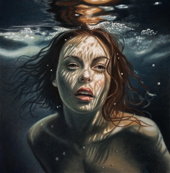 Under water