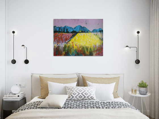 Rapeseed fields Landscape artwork