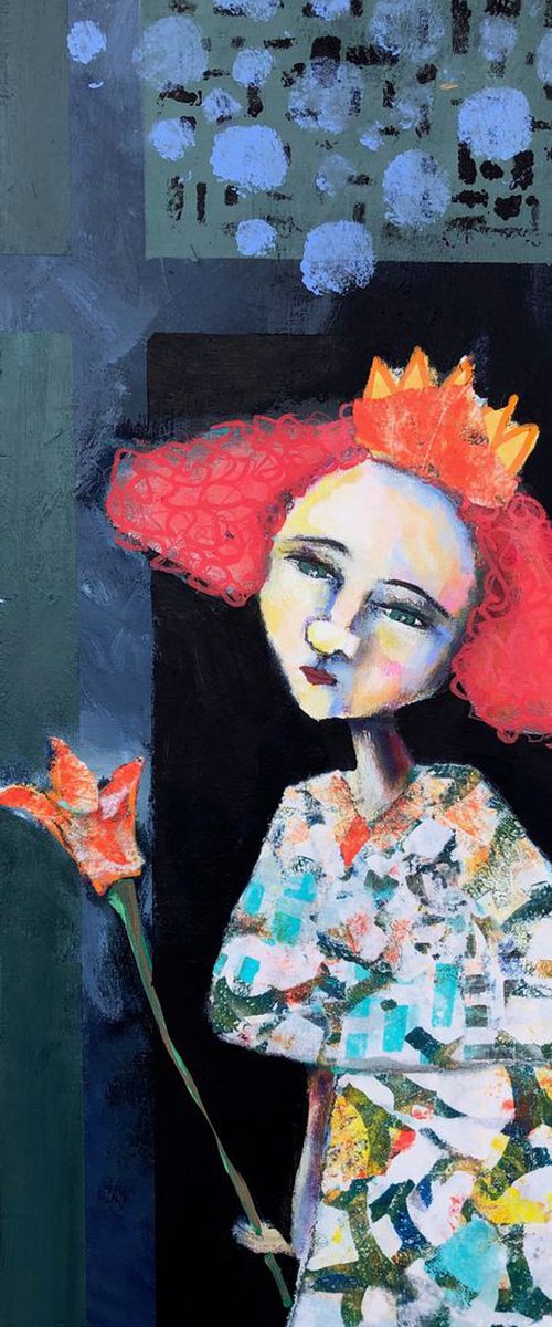 The Queen Set Down Her Worries by Lola Jovan