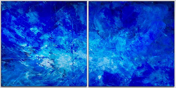 Blue abstract 4224 set 2