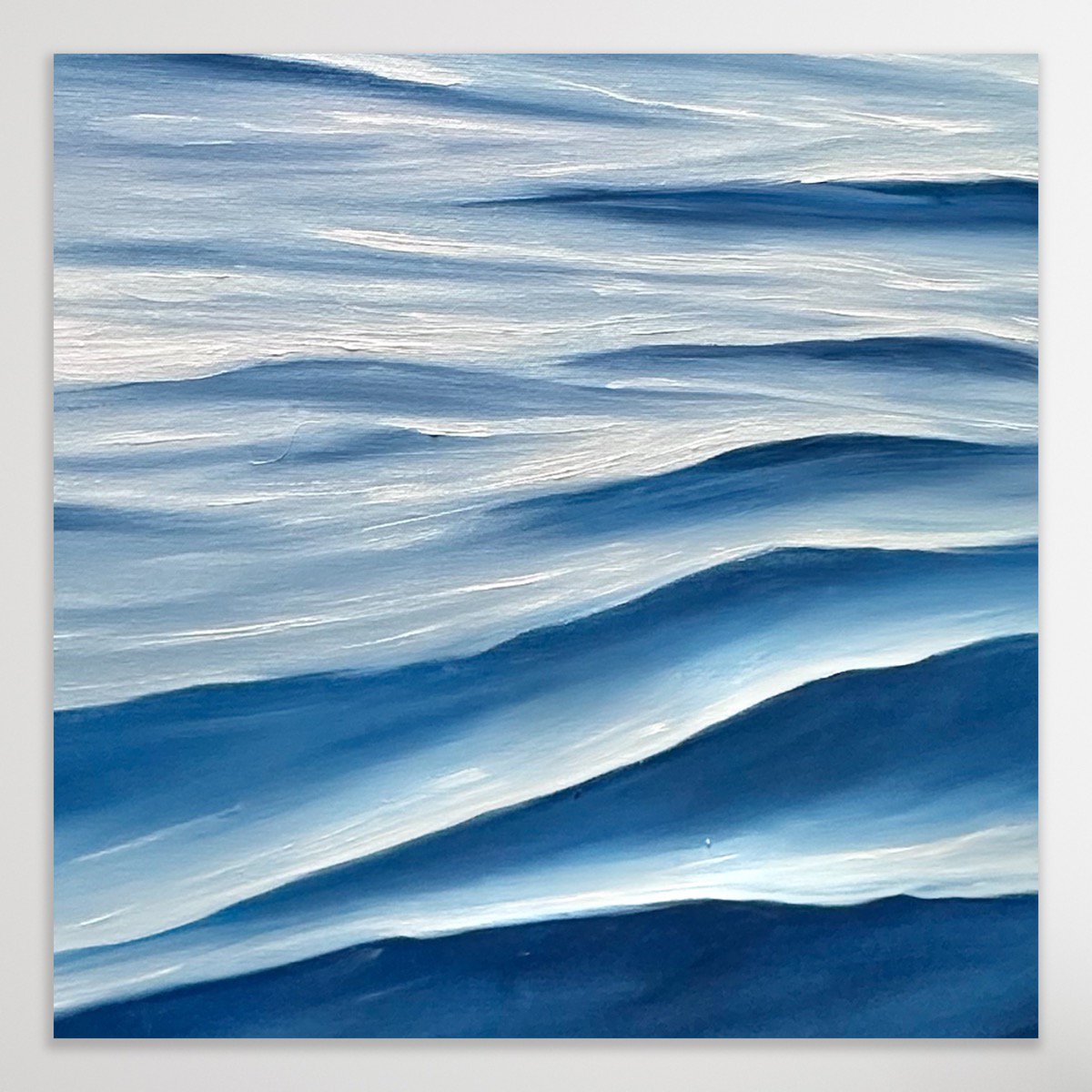 Surrealistic Landscape Oil Painting By Alanah Jarvis, 16 X 16, Gentle Mornings, Original Artwork