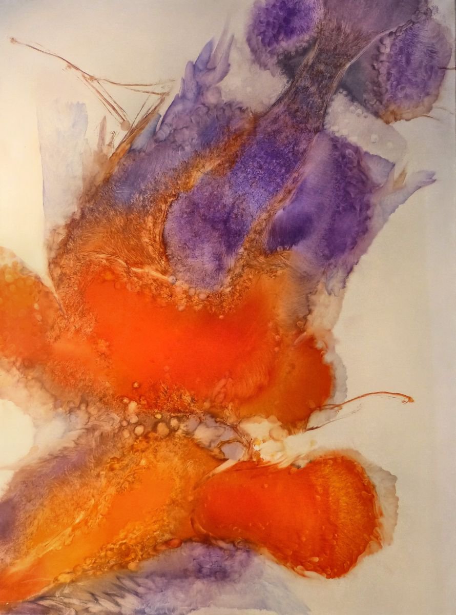 Abstract Oil Painting By Frederic Belaubre, 38 X 51, Oil On Canvas #23 130X97, Original Artwork