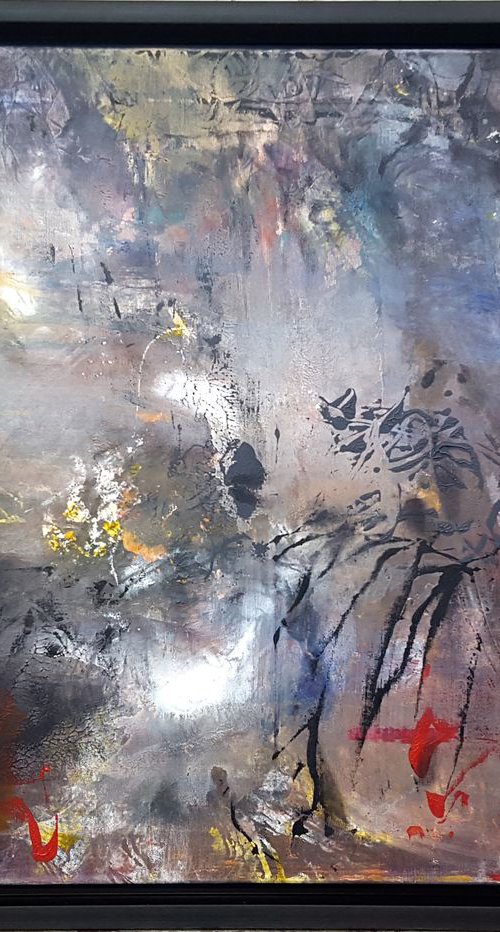 Signs of melancholia oneiric painting by romanian artist O KLOSKA about perenity and eternity by Kloska Ovidiu
