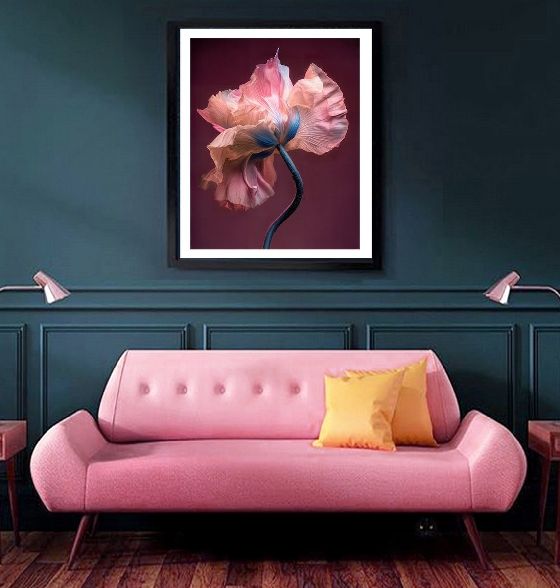 Photorealistic Botanical Photograph By Michael Filonow, 26 X 32", Botanical Grace 9, Original Artwork