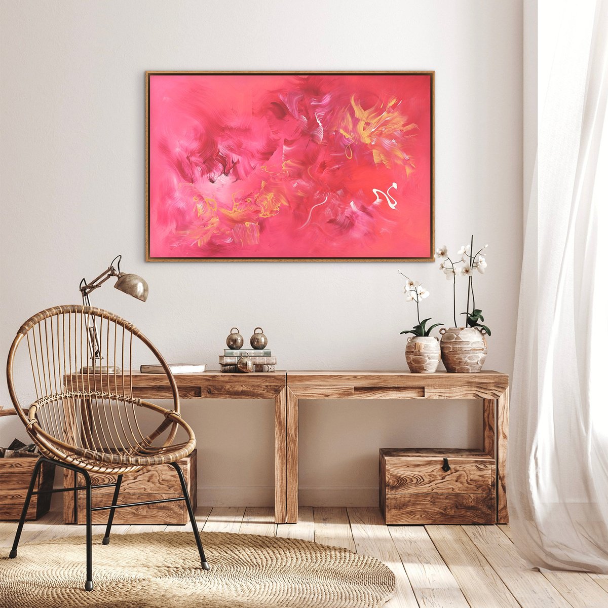  A Pause In Bloom By Paresh Nrshinga Frsa, 40 X 26, Artwork For Sale On Artfinder