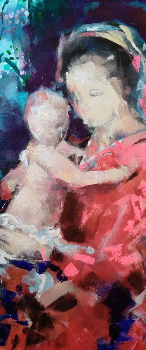 Madonna and child 6 by Marina Del Pozo
