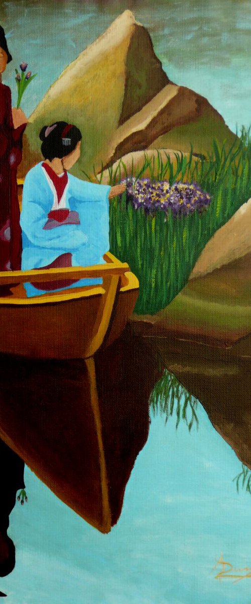 Geisha Boat by Dunphy Fine Art