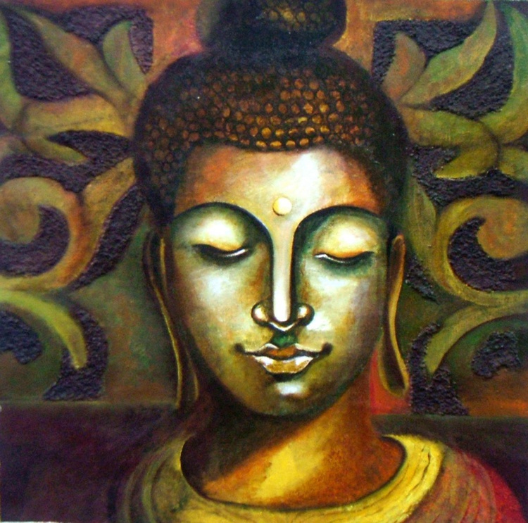 Buddha Acrylic Painting By Mrs Neeraj Parswal Artfinder