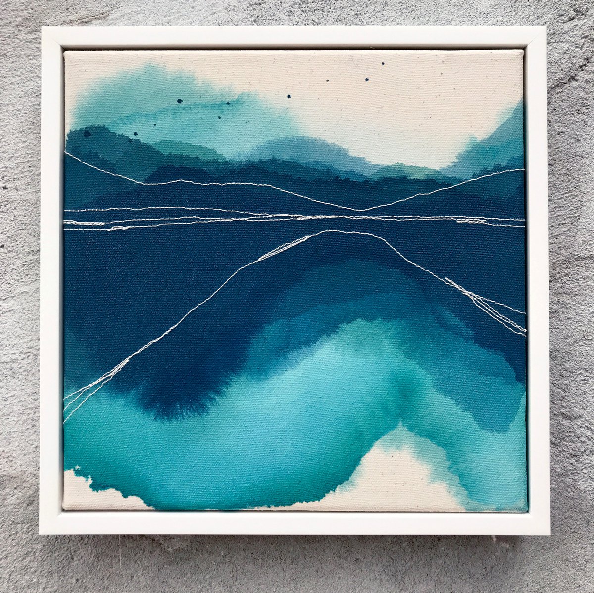 Sunset In Blues #3 By Olya Tereschuk, 11 X 11, Artwork For Sale On Artfinder