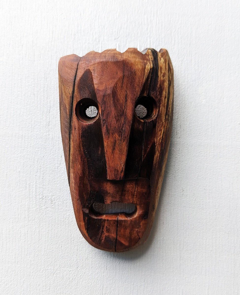 Cherry wooden mask by Ulugbek Doschanov