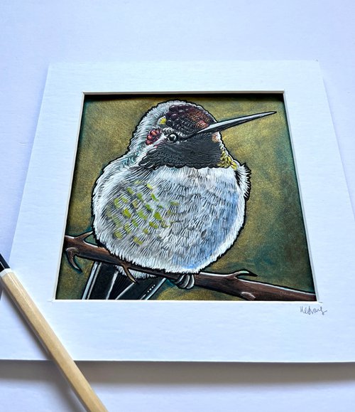 Little hummingbird by Karen Elaine  Evans