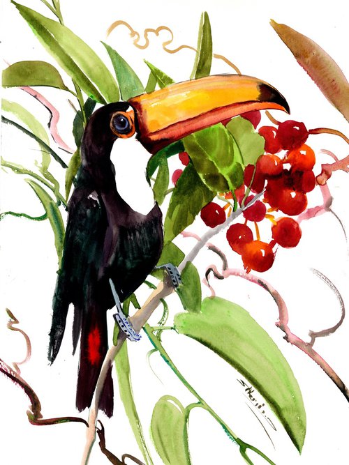 Toucan in the jungle by Suren Nersisyan