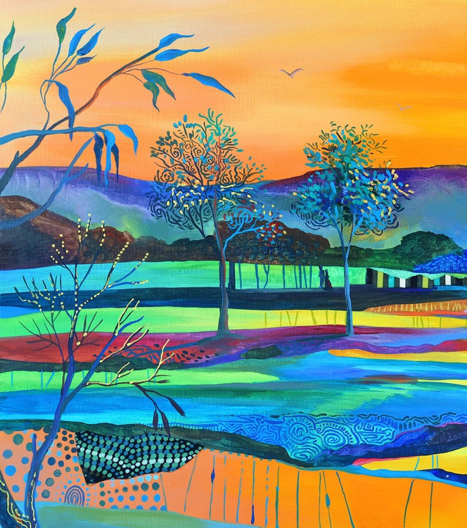 Golden Sky Oil Painting By Silvia Pavlova Artfinder