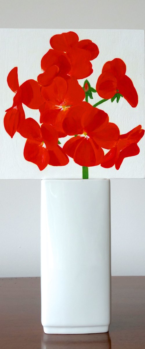 Red Geranium by Susan Porter
