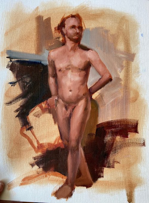 Standing Male Study by Heather Olsen