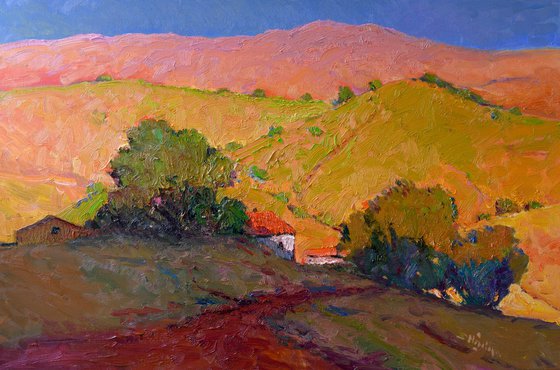 Green Hills and the Light of Evening