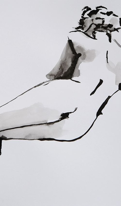 Nude 281 / 42 x 29.7 cm by Alexandra Djokic