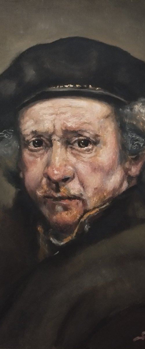 Portrait Study after Rembrandt by Gábor Szőke