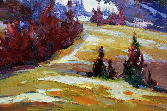 Sunset in the mountains