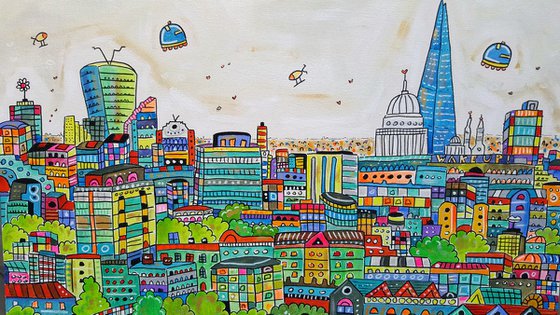 Cartoon Vibrant London