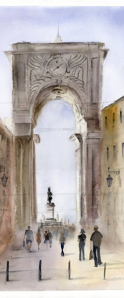 Lisbon's Rua Augusta Arch by Olga Tchefranov (Shefranov)