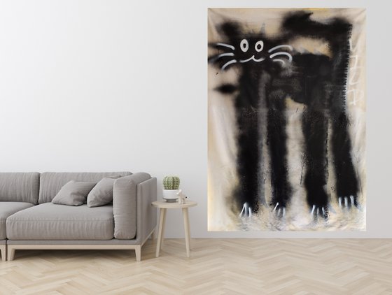 BLACK CAT 158x210cm