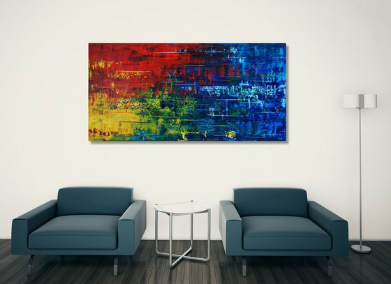 Color Rush IV (140 x 70 cm) (56x28 inches) XXL