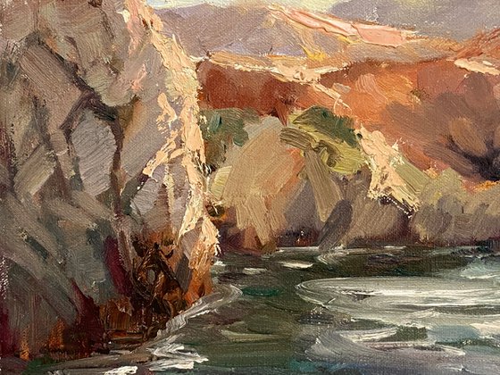 Point Lobos Late Afternoon Plein Air Landscape