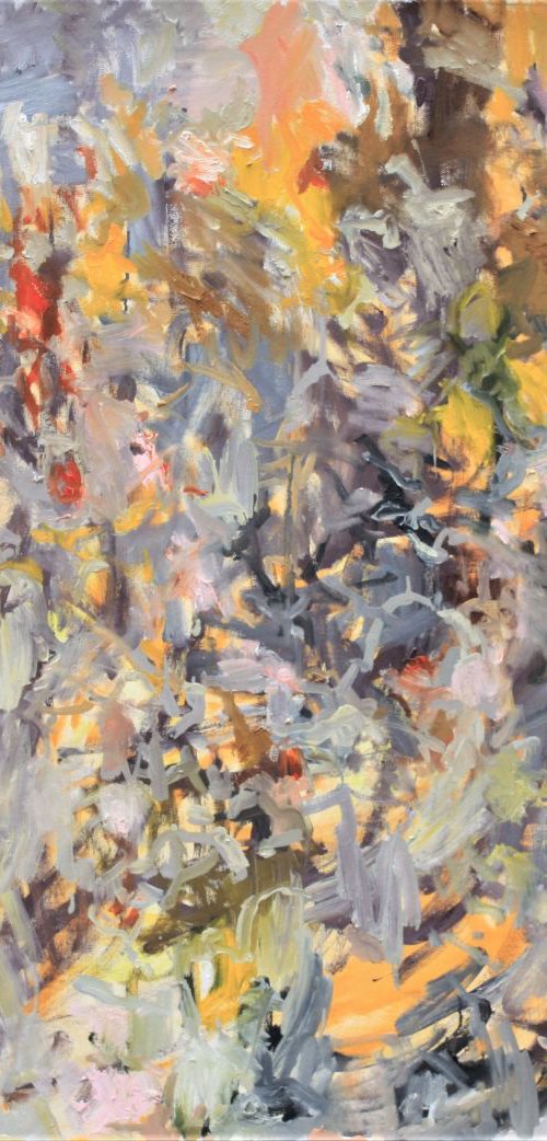 Out of Trouble - Large Abstract Painting by Lana Verdi