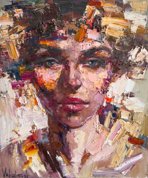 Abstract woman portrait by Anastasiia Valiulina